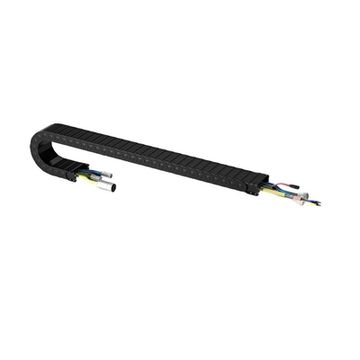 Good price Full Openable Nylon Cable Drag Chain , CNC Cable Track Chain Black Color online