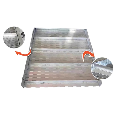 Good price Customized Stainless Steel Roller Transmission Chain Hinged Belt Chip Conveyor online
